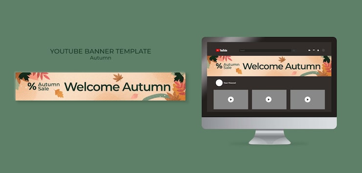Gratis PSD efterårsskabelon design
