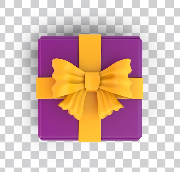 Gratis PSD eid presentförpackning, vy ovanifrån