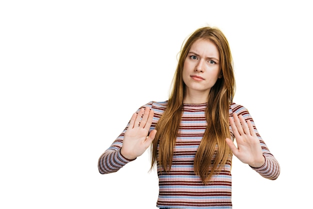 Gratis PSD ekspressiv kvinde gestikulerer