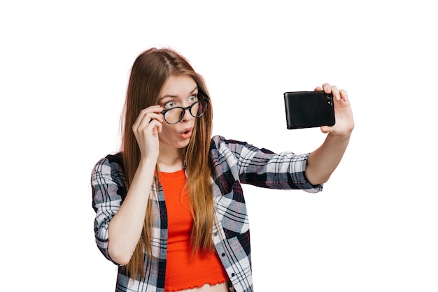 Gratis PSD ekspressiv kvinde gestikulerer