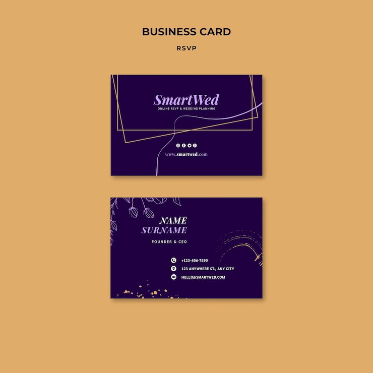 Gratis PSD elegant designmall för bröllop