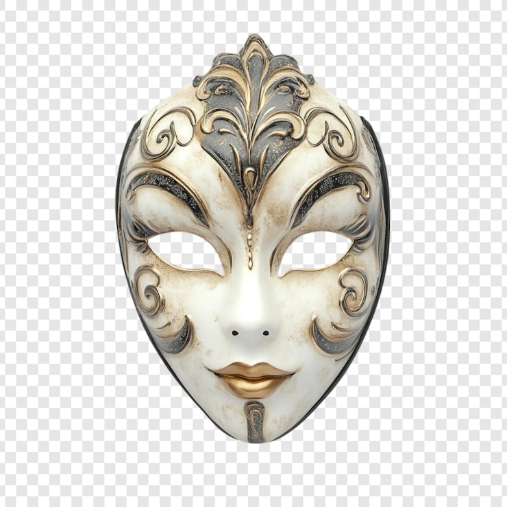 Gratis PSD elegant venetiansk mask en mästerverk av hantverk