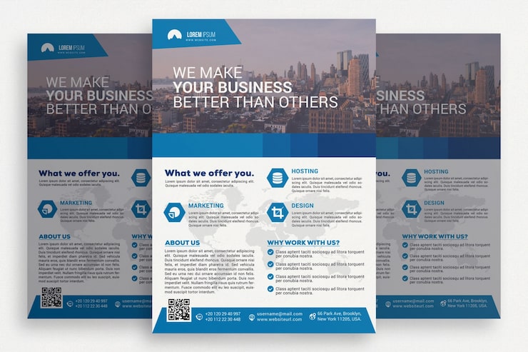 Gratis PSD elegant virksomhedsbrochure