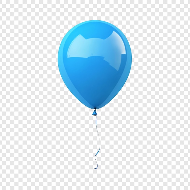 Gratis PSD enkelt blå ballon svævende