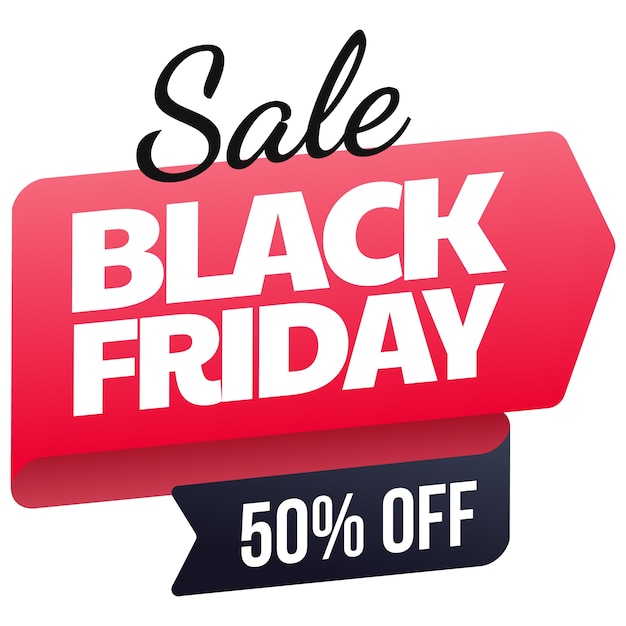 Gratis PSD etikettdesign för black friday