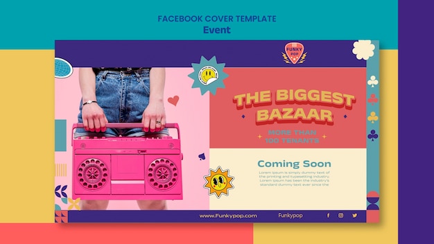 Gratis PSD eventfeiring facebook forside-mal