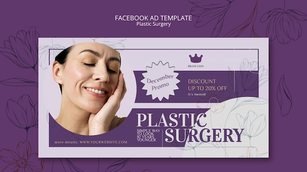 Gratis PSD facebook-skabelon til plastikkirurgi