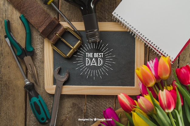 Gratis PSD fars dag-element