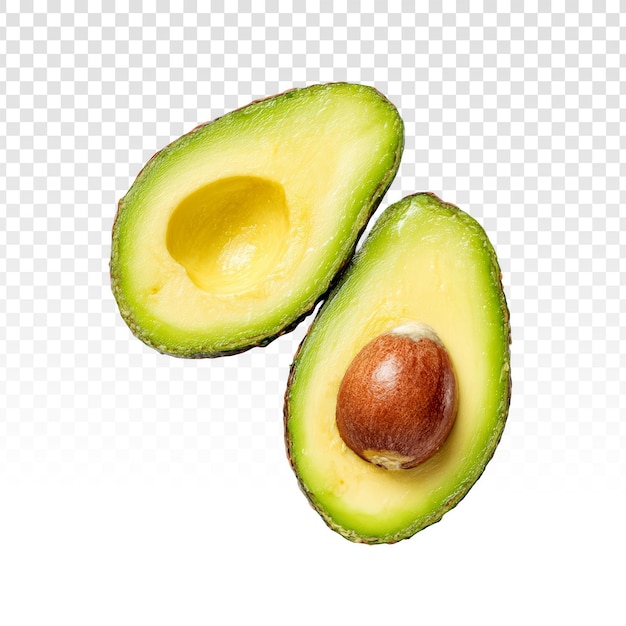 Gratis PSD fersk avokado halvert med stein