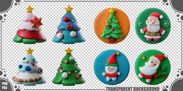 Gratis PSD festlig julekagepyntsamling