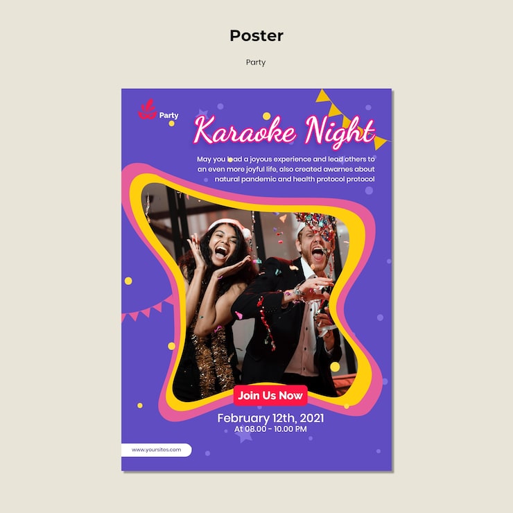 Gratis PSD festplakat skabelon
