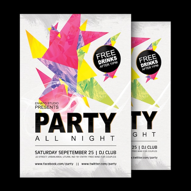 Gratis PSD festplakatdesign