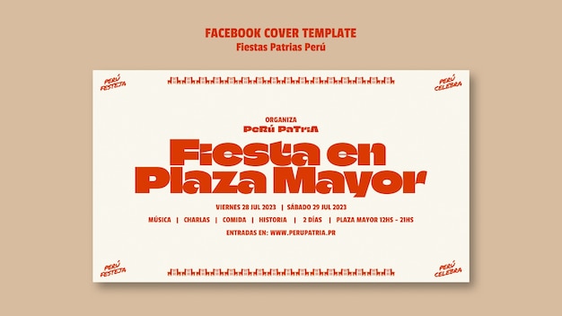 Gratis PSD fiestas patrias peru maldesign