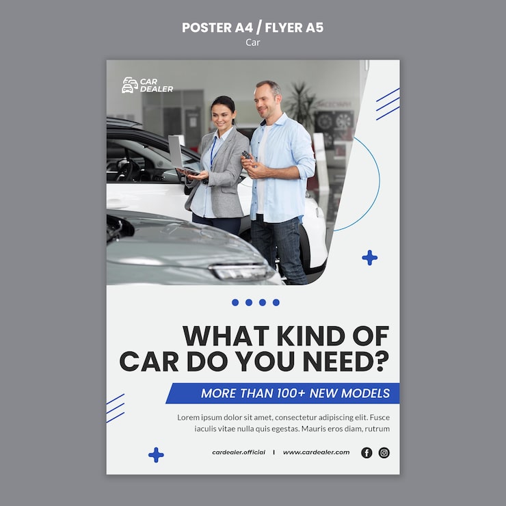 Gratis PSD find den perfekte skabelon til din bilplakat