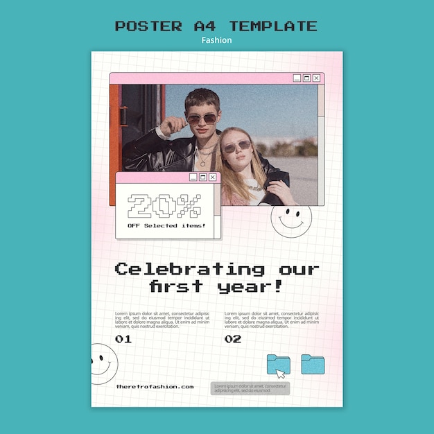 Gratis PSD flad designmode skabelon