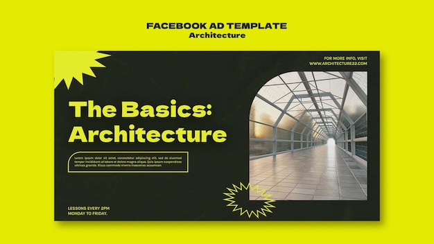 Gratis PSD flat design arkitektmal