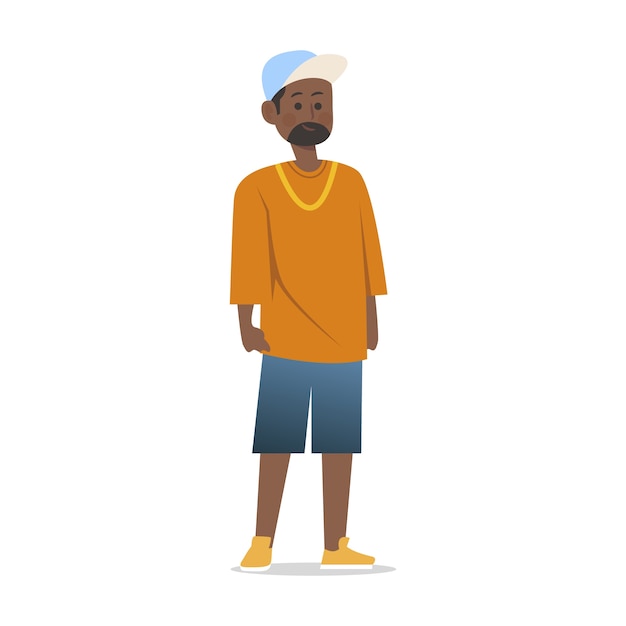 Gratis PSD flat mann karakter