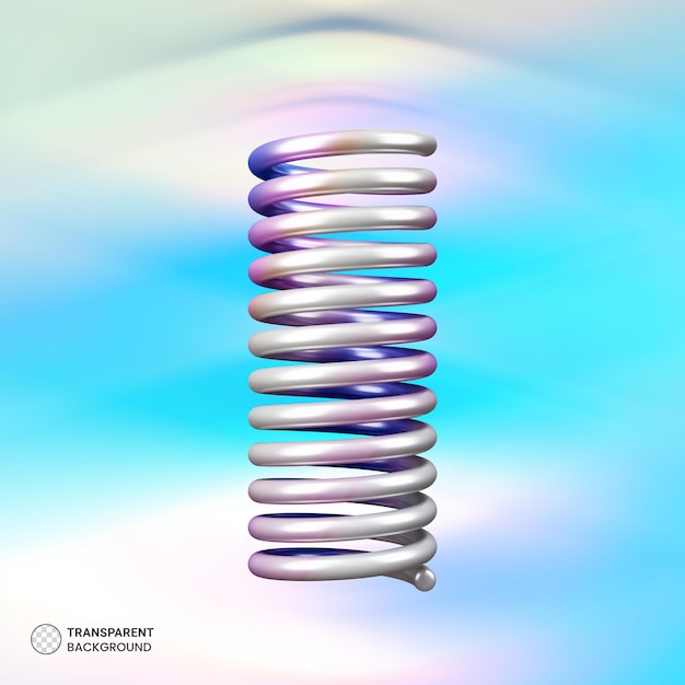 Gratis PSD forårsgradient form 3d illustration