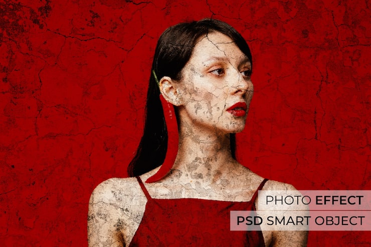 Gratis PSD fotoeffekt med betongvägg