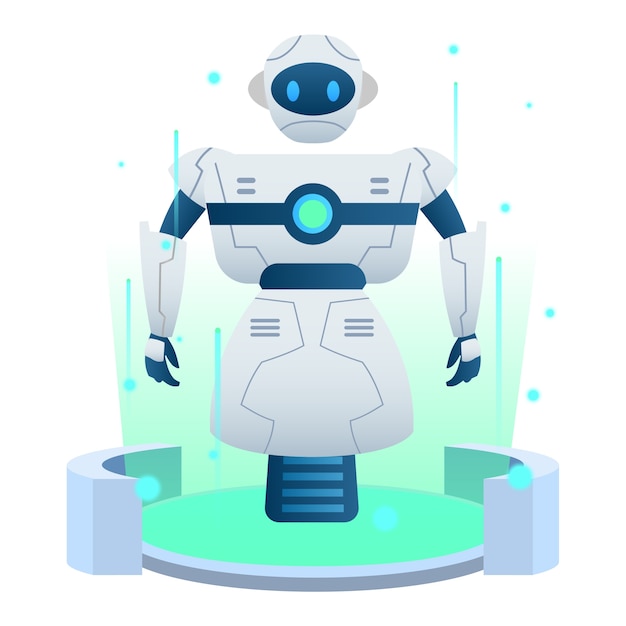 Gratis PSD futuristisk robot illustration