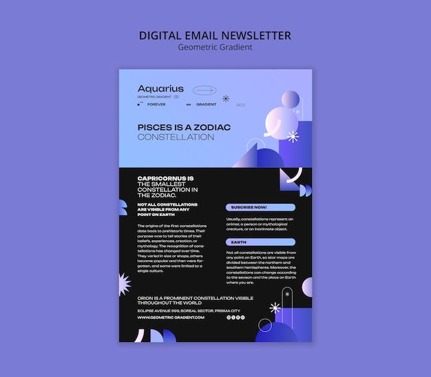Gratis PSD geometrisk gradientmaldesign