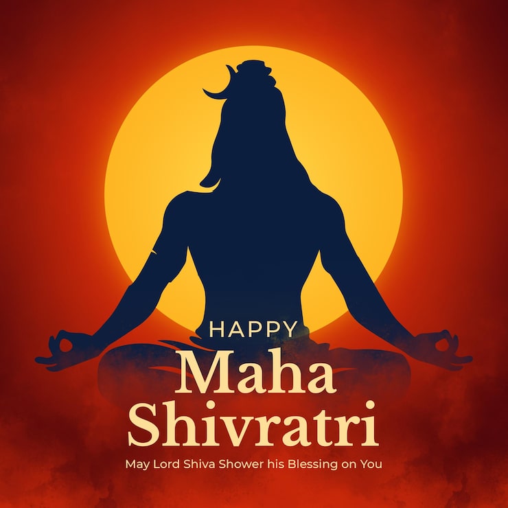 Gratis PSD glad maha shivratri ønskeinnlegg