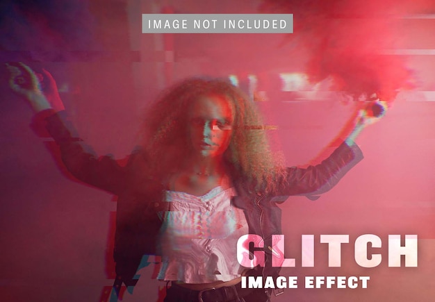 Gratis PSD glitch billedeffekt