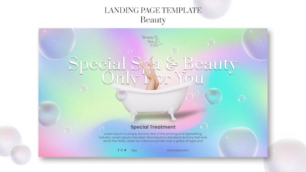 Gratis PSD gradient skjønnhetsmal