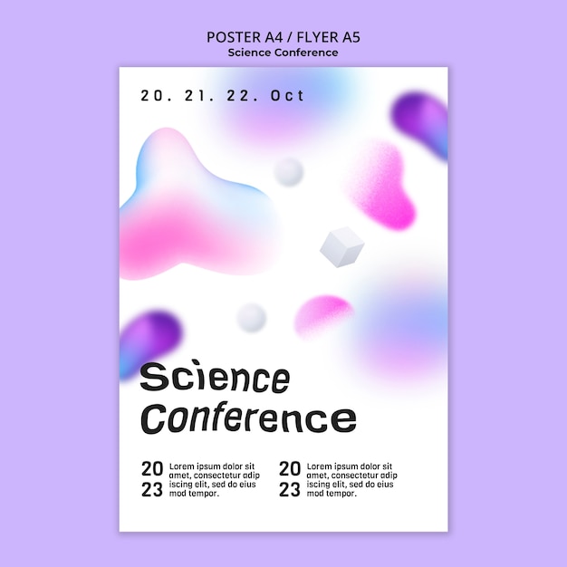 Gratis PSD gradient vitenskapsmal design
