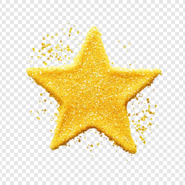 Gratis PSD gull glitter stjerneeksplosjon – et glitrende himmelsk design