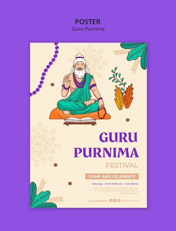 Gratis PSD guru purnima mal design