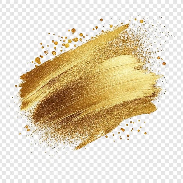 Gratis PSD gylden glitter penselstrøg baggrund