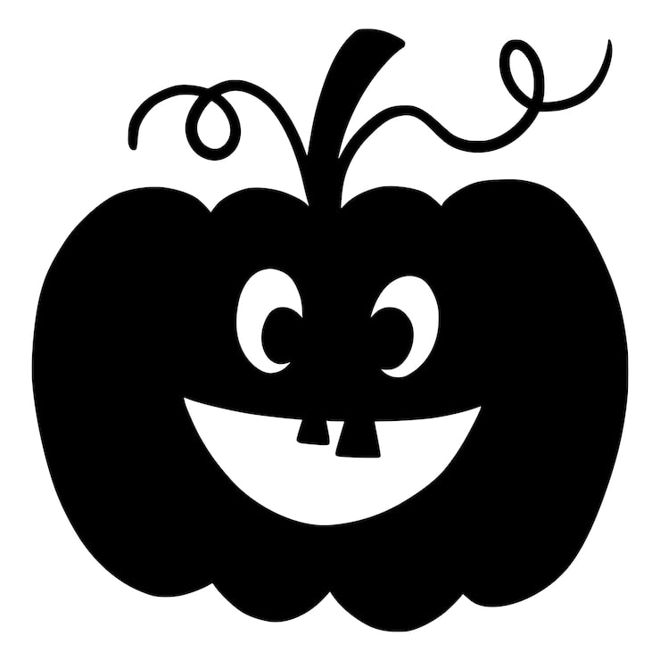 Gratis PSD halloween gresskar silhuettikon