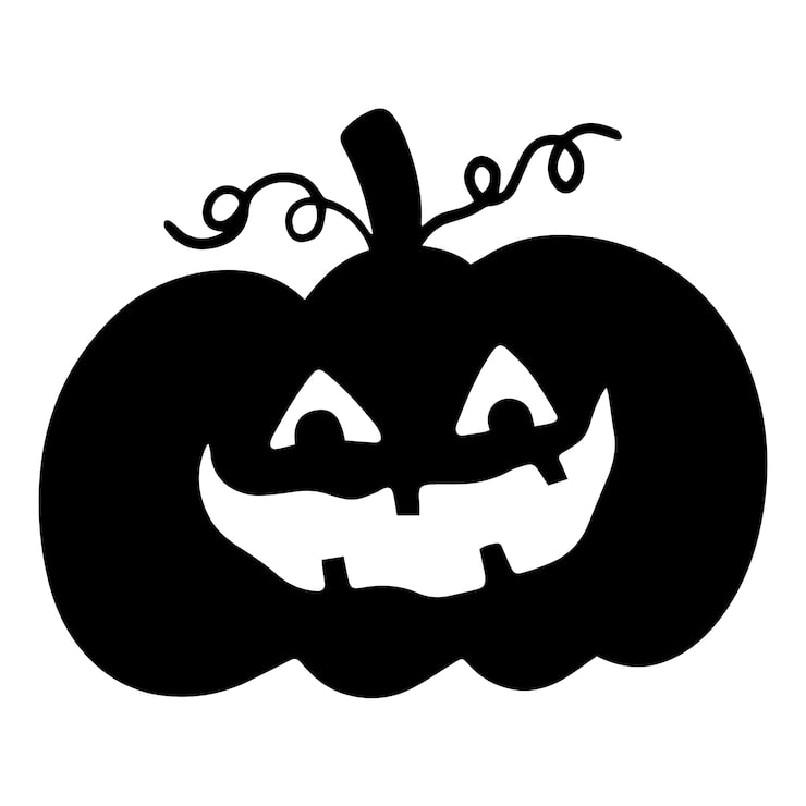 Gratis PSD halloween gresskar silhuettikon
