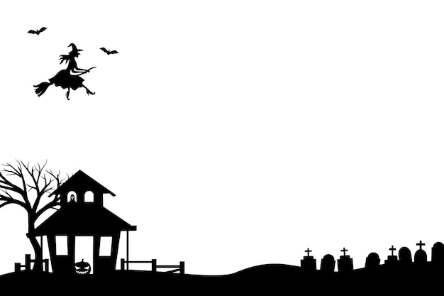 Gratis PSD halloween ramme isoleret