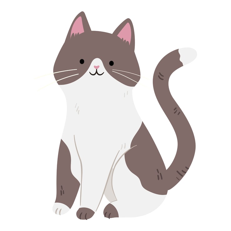 Gratis PSD handritat husdjur isolerat