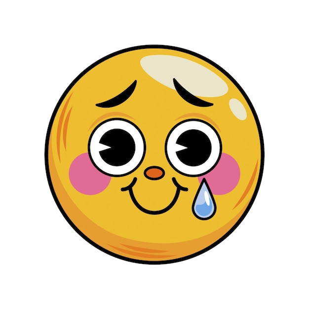 Gratis PSD håndtegnet emoji-illustration