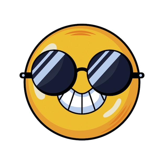Gratis PSD håndtegnet emoji-illustration