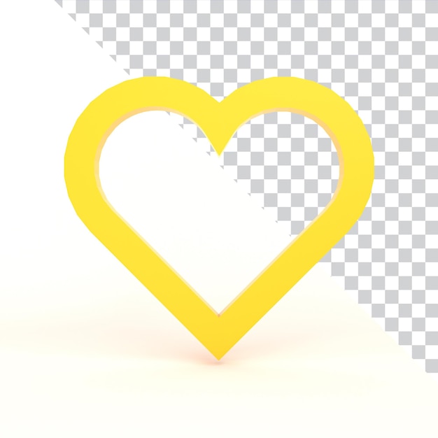 Gratis PSD hjerteikon