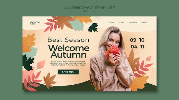Gratis PSD høst mal design