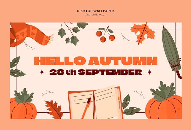 Gratis PSD høst mal design