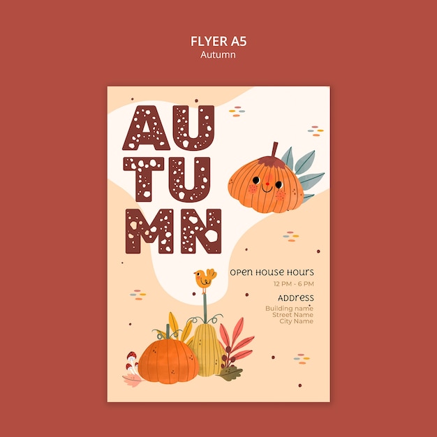 Gratis PSD høst mal design