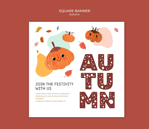 Gratis PSD høst mal design