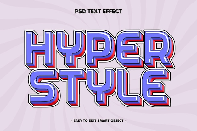 Gratis PSD hyperredigerbar teksteffekt