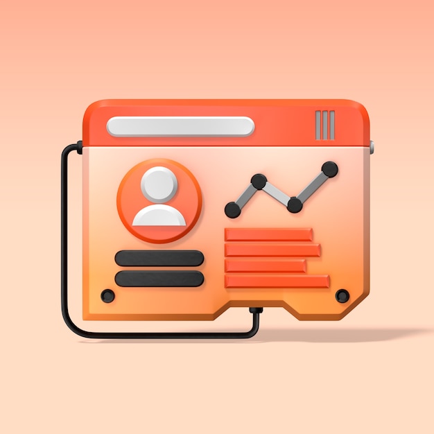 Gratis PSD ikon for dashboard til dataanalyse