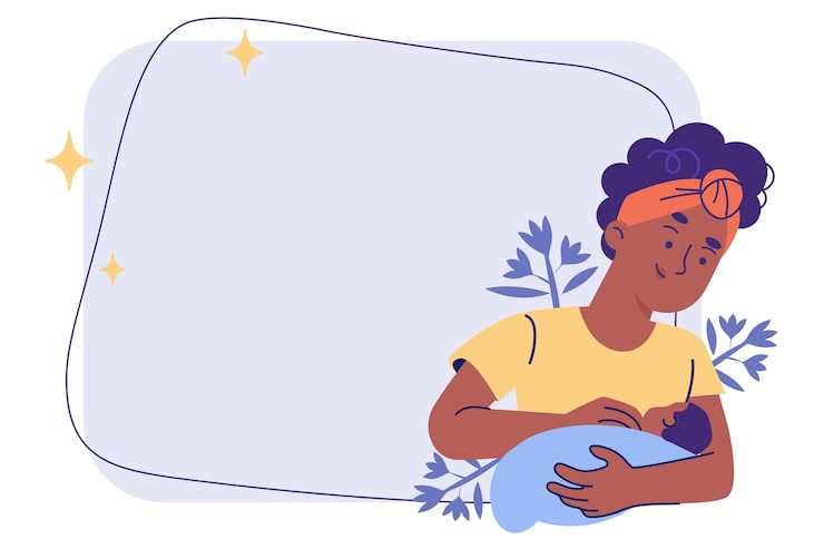 Gratis PSD illustration av mor med son
