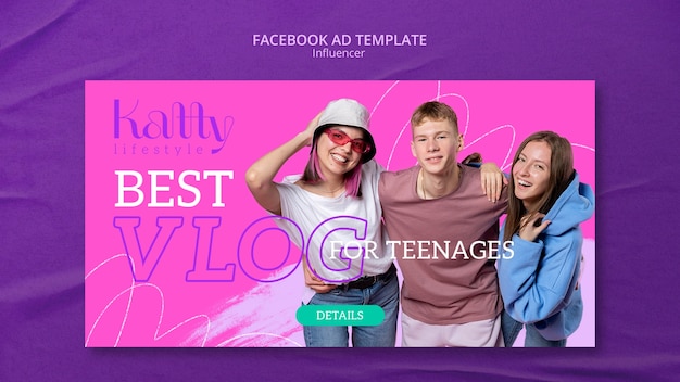 Gratis PSD influenser designmal