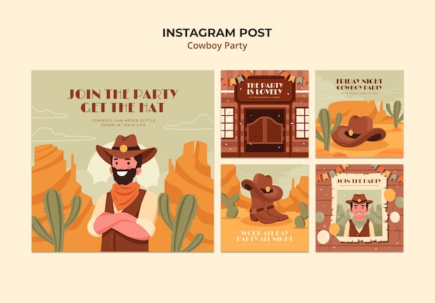 Gratis PSD instagram-innlegg for fest