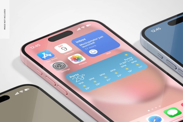 Gratis PSD iphone 15 modell