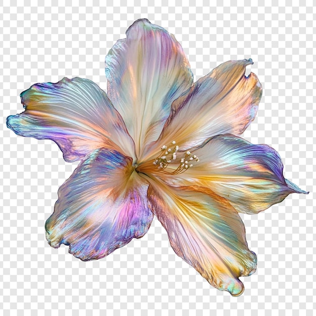 Gratis PSD iriserende hibiscus - en symfoni af farver